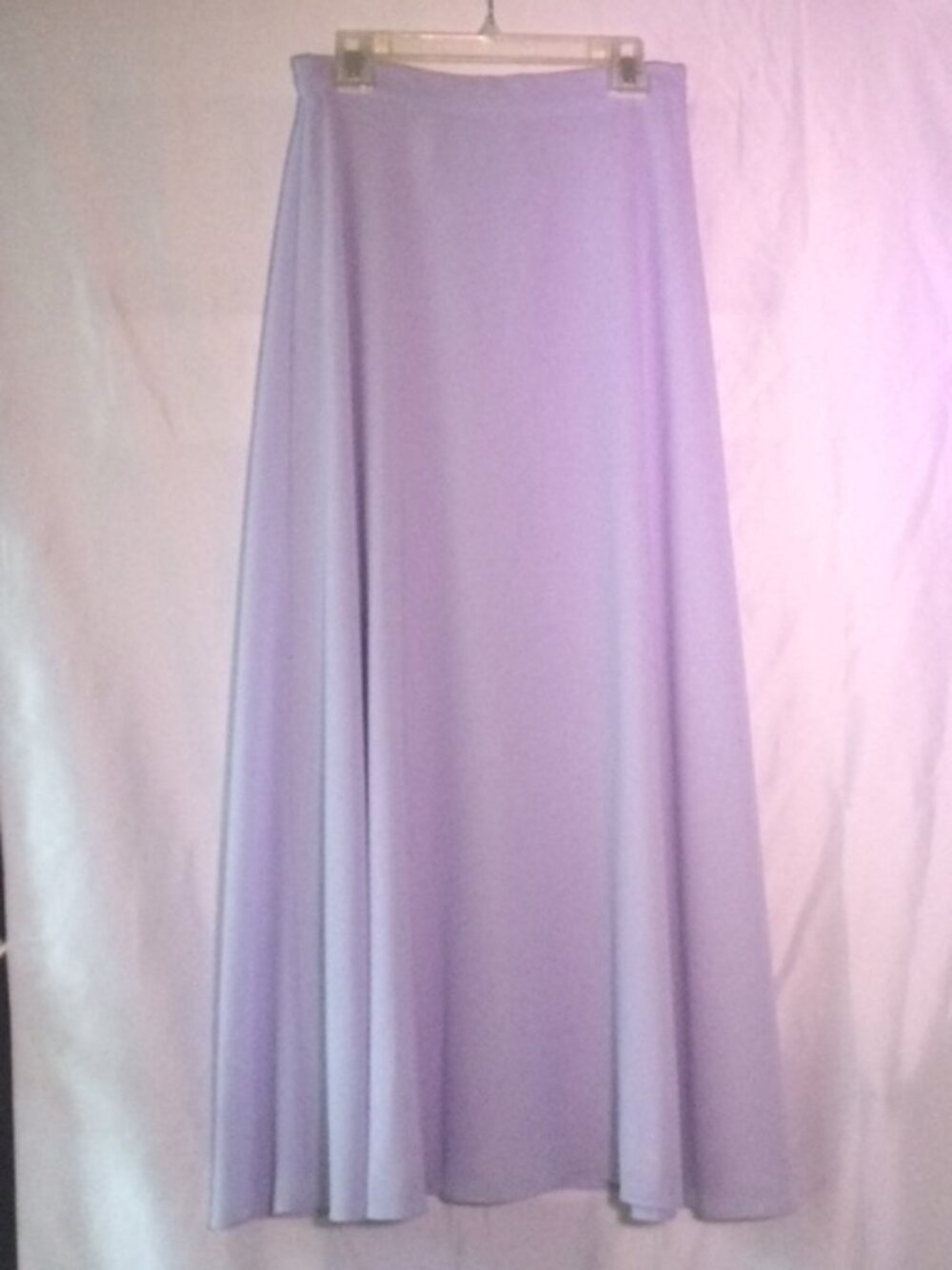 Karen Miller New York Periwinkle Maxi Skirt A-Line Fully Lined Made in USA